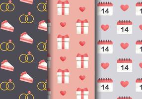 Free Cute Valentine's Day Patterns vector
