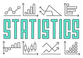 Estadísticas web lineales gratuitas vector