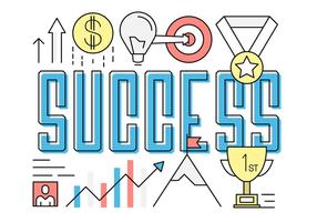 Business Success Icons vector