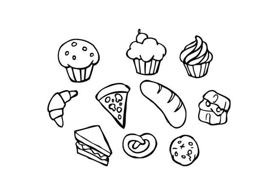 Bakeries Sketch Icon Vector