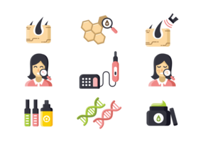 Dermatology Icons Vector