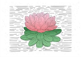 Free Hand Drawn Vector Flower Illustration