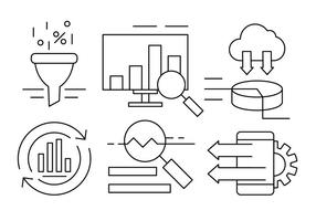 Linear Web and Business vector