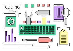 Linear Web Development Vectors