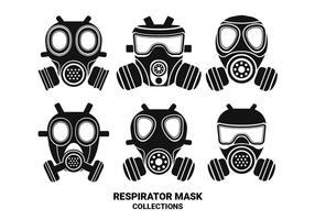 Respirator Silhouette Vector Collections