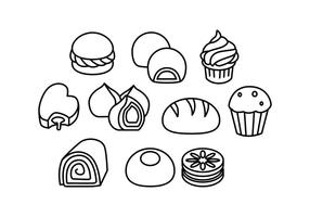 Free Bakeries Line Icon Vector