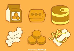 Dog Food Collection Vector