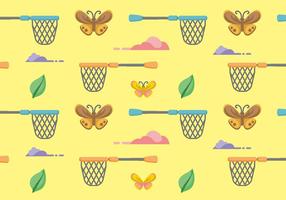 Butterfly Net Pattern Vector