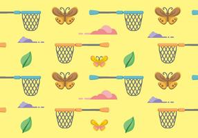 Butterfly Net Pattern Vector