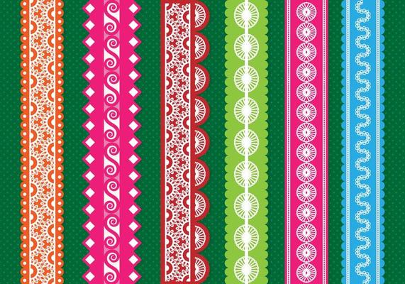 Colorful Eyelet Border 
