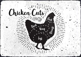 Chicken Cuts Diagram Vector