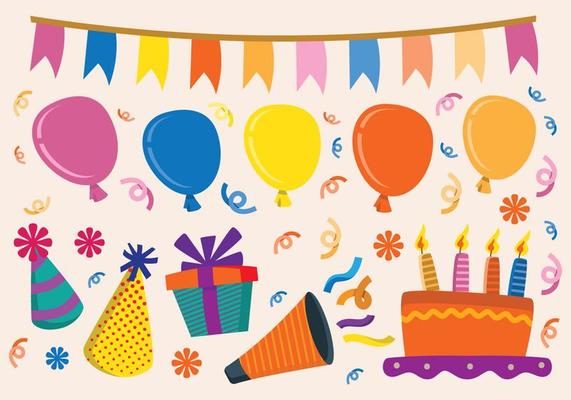 Retro Birthday Elements
