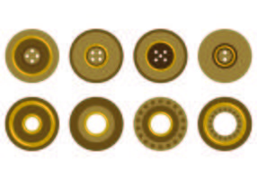 Set Of Eyelet Icons vector