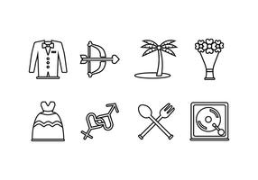 Wedding Party Vector Icons