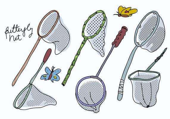 butterfly net clipart