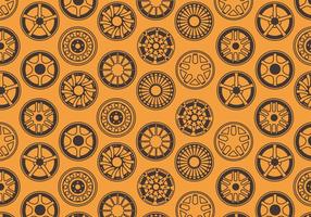 Alloy Wheels Pattern Vector