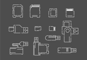 Card Reader Vector Icons