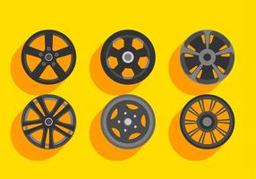 Alloy Wheels Set Free Vector