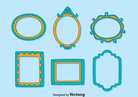 Decoration Photo Frame Collection Vector