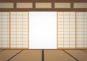 Illustration of Dojo Room  vector