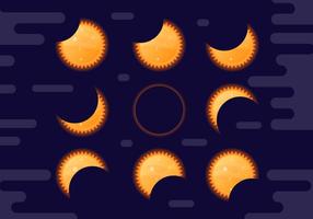 Solar Eclipse Vector 