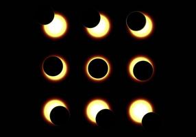 Sun Eclipse Illustration vector