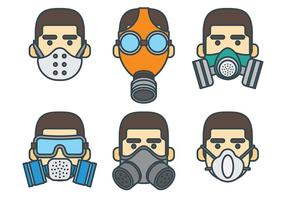 Respirator Vector Icons