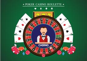 Póquer casino roulatte vector