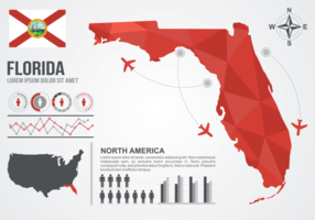 Florida Map Vector Illustration