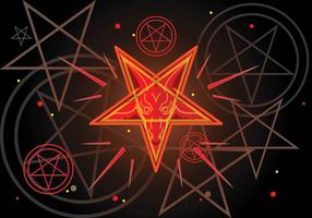Pentagram Lucifer Symbol  vector