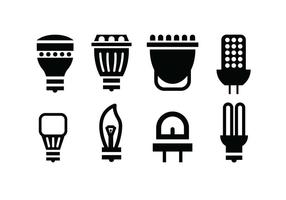 Bulb vector icons