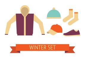 Winter Set Vector