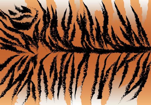 Wild Tiger Stripe Vector 