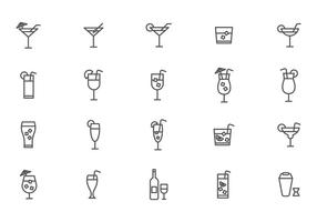 Cocktail Glass Cup Alcoholic Beverage Outline Vector Illustration Eps 10  Royalty Free SVG, Cliparts, Vectors, and Stock Illustration. Image 67525250.