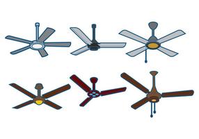 Ceiling fan vector set