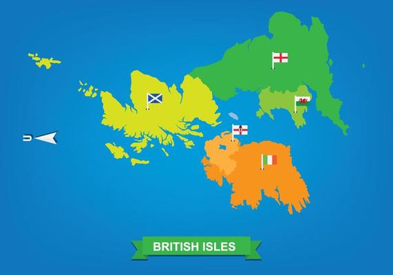 British Isles and Republic of Ireland Map