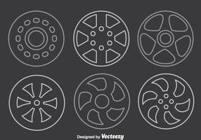 Hubcap Line Vector