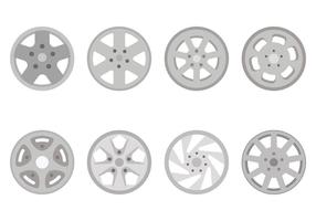 Flat Hubcap Vectors