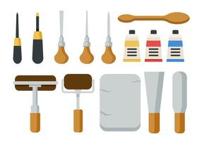 Free Lithograph Tools Icons Vector