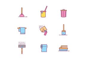Iconos de limpieza