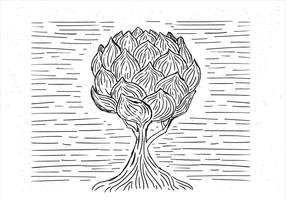 Free Hand Drawn Vector Abstract Tree