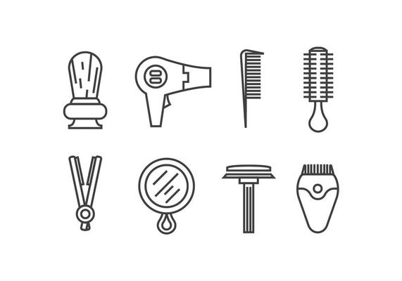 Shave vector icons