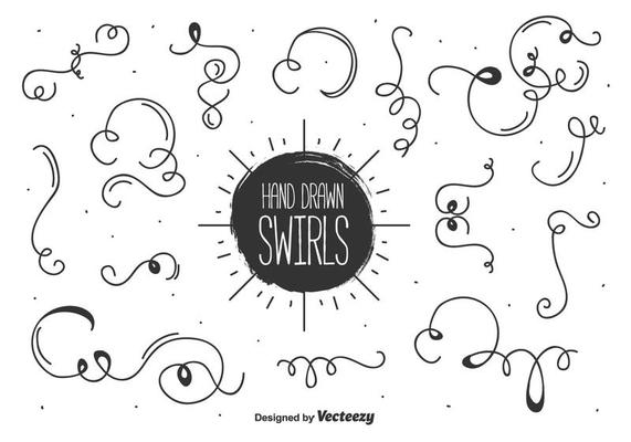 Curly Swirls Vector Set