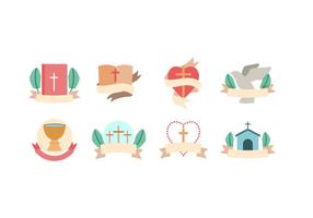 Free Cross and Churches Vector Icons