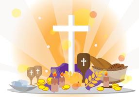 Lent Catholic Background vector