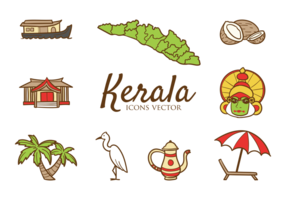 Kerala Icons Vector