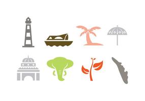 Kerala vector icons