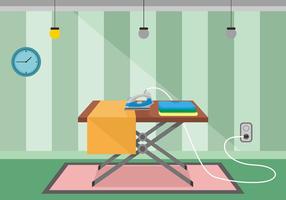 Ironing Board Flat Vector