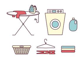 Laundry Elements vector