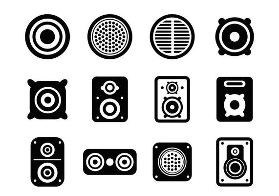Speaker Icons Vector